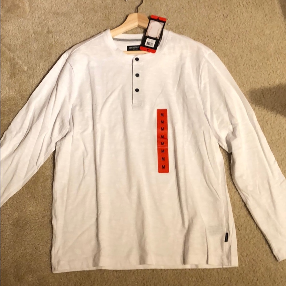 Long sleeve white Kenneth Cole